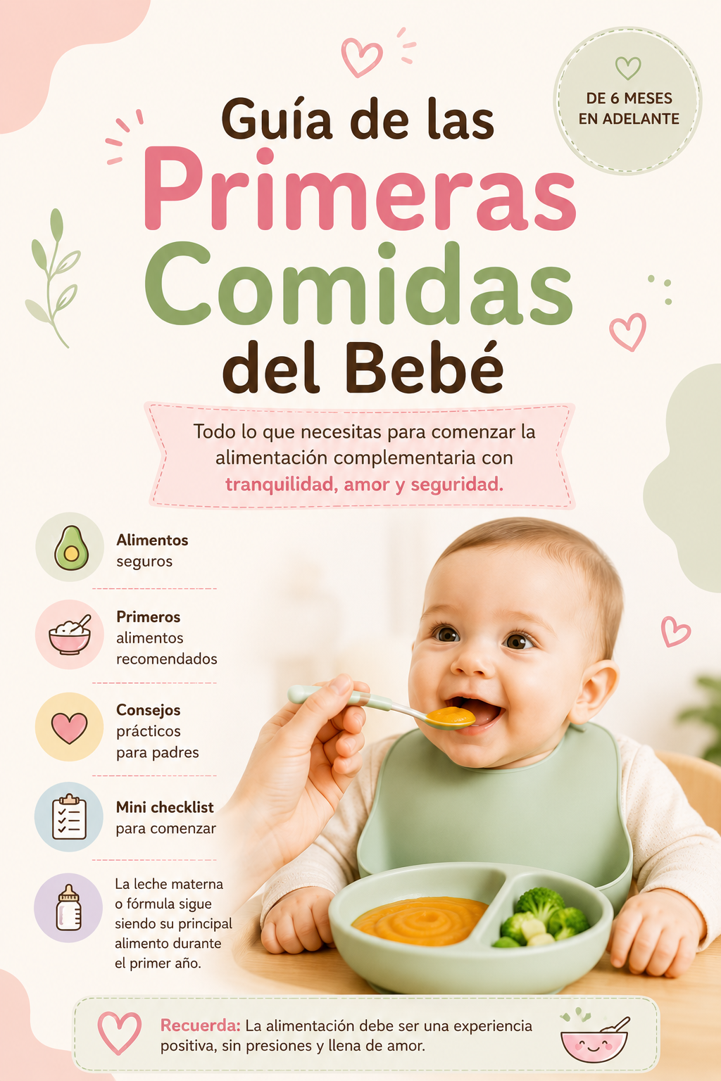 Guía de Primeras Comidas del Bebé