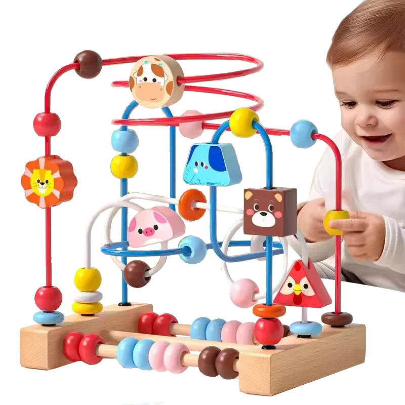Montessori Bead Maze™ | Juguete Sensorial de Madera