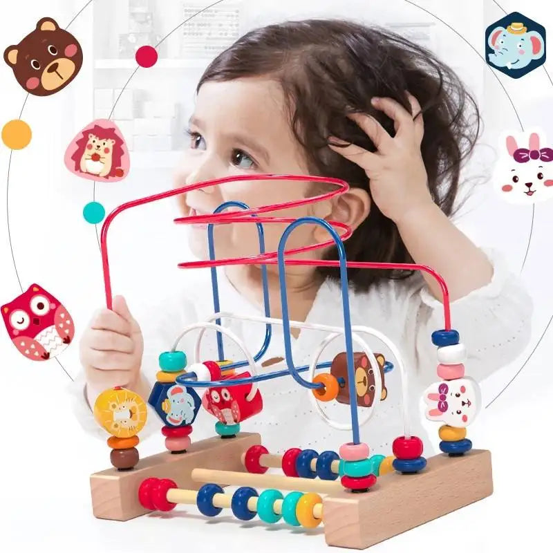 Montessori Bead Maze™ | Juguete Sensorial de Madera