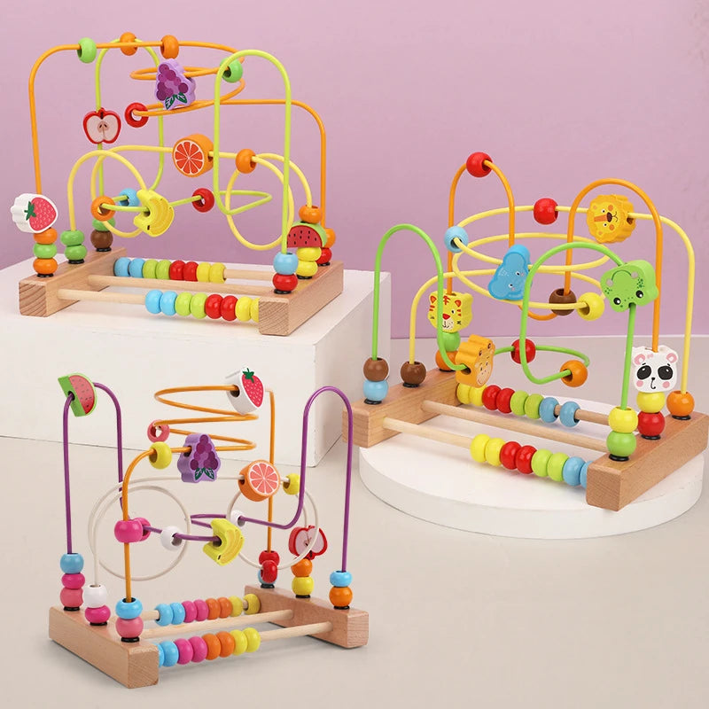 Montessori Bead Maze™ | Juguete Sensorial de Madera