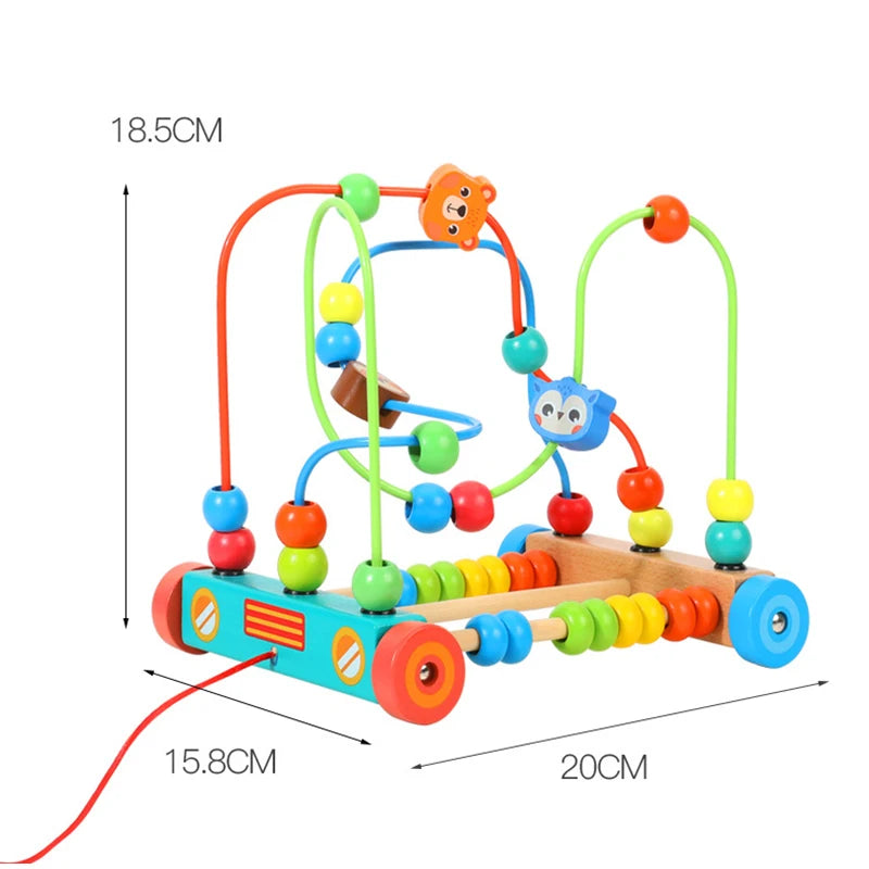 Montessori Bead Maze™ | Juguete Sensorial de Madera